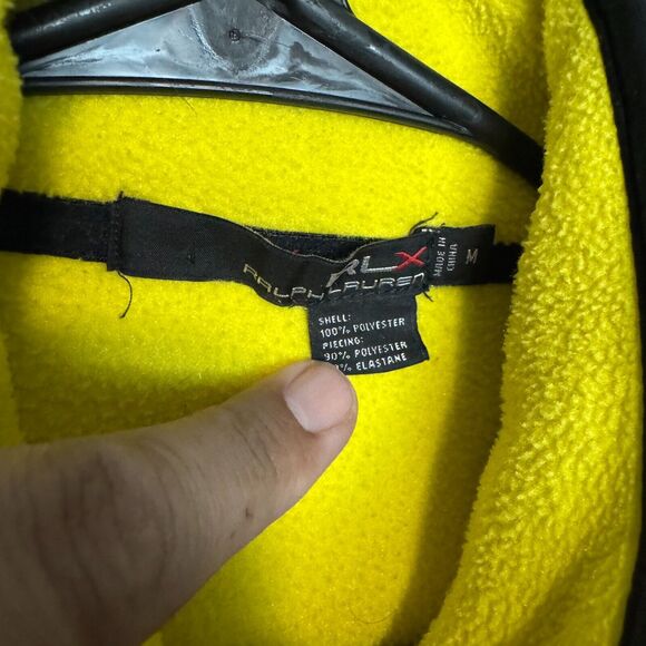 RLX Ralph Lauren Vest Mens Medium Yellow Transcontinental Expedition Fleece - Picture 4 of 11